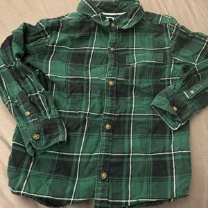 Plaid button down shirt